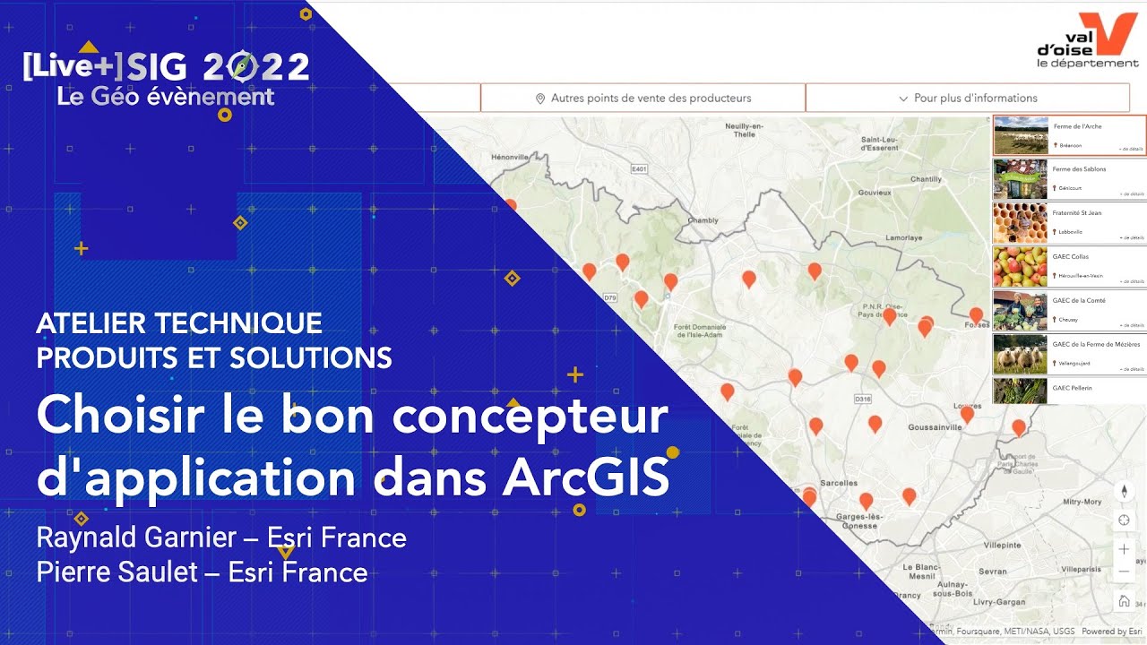 [Live+] SIG 2022 - Choisir le bon concepteur d'application dans ArcGIS