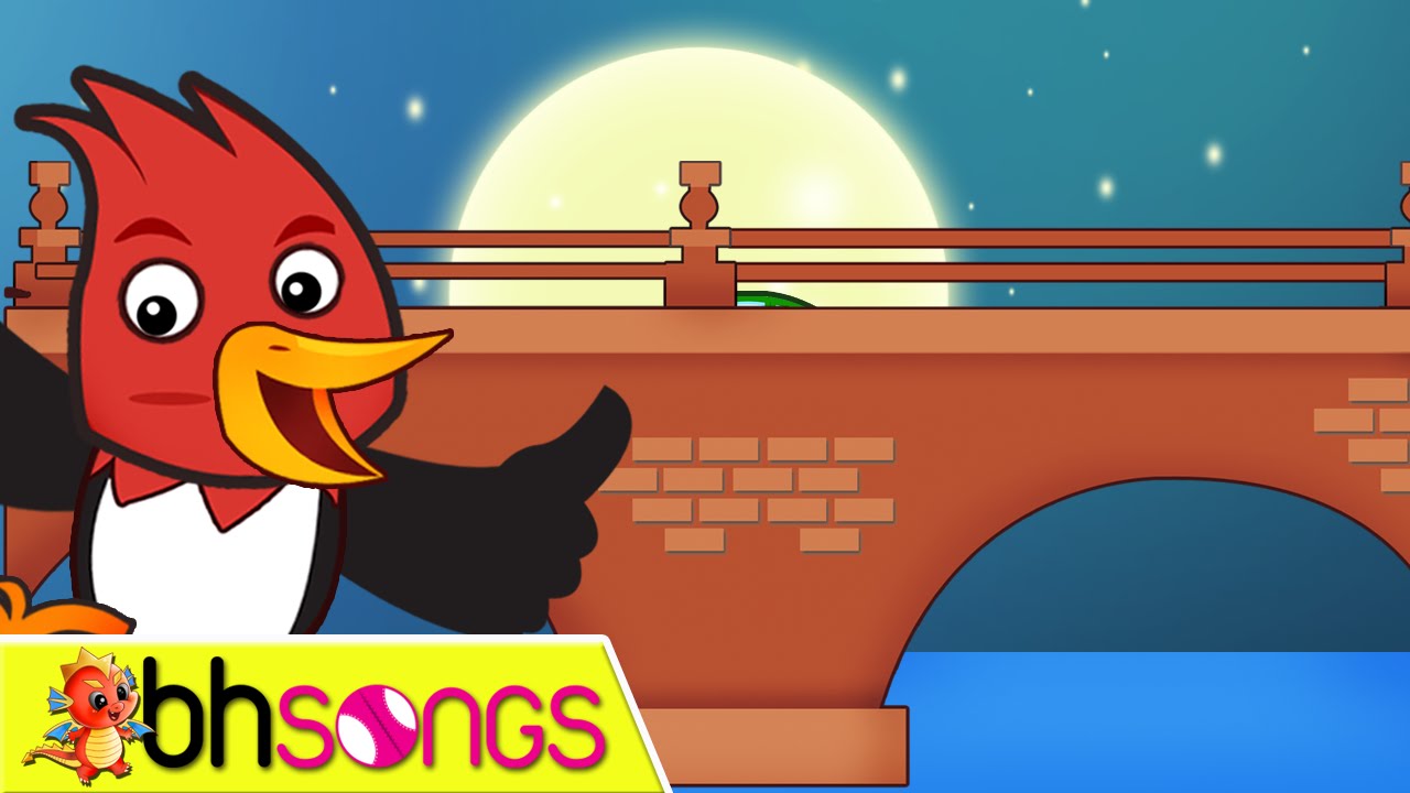 London Bridge is Falling Down lyrics lead Vocal | Nursery Rhymes | Ultra HD 4K Video Songs