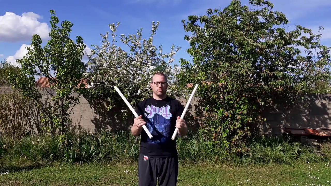 Bâtons courts exercices rotations