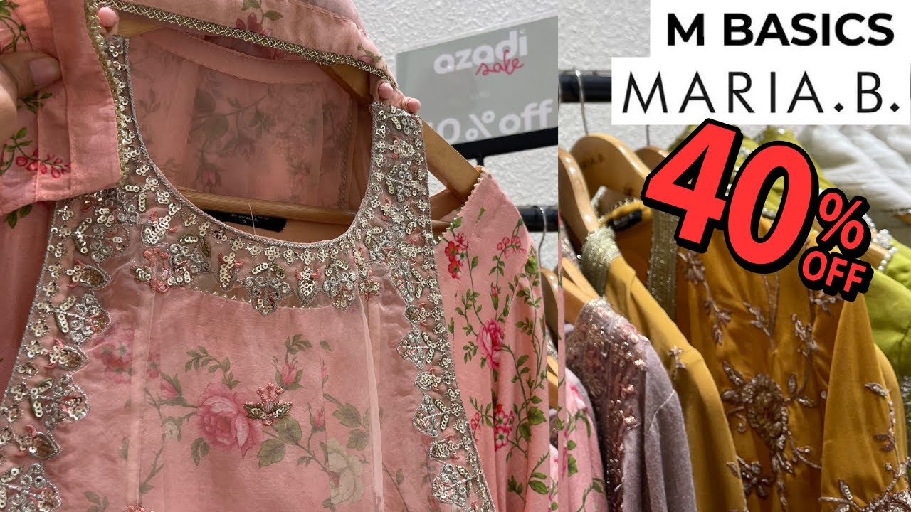 Maria B mBasic 40% Off | Ready To Wear Collection | Discount Prices 2025 | Afsheen Closet