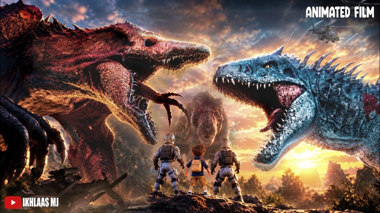 SkullCrawler Vs Indominus Rex | Animated Film