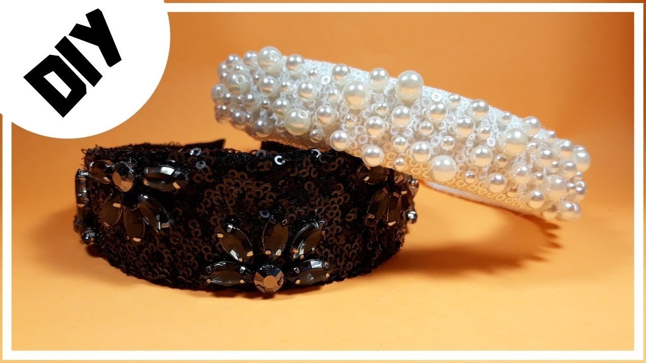 Tiara Bordada com Pedraria