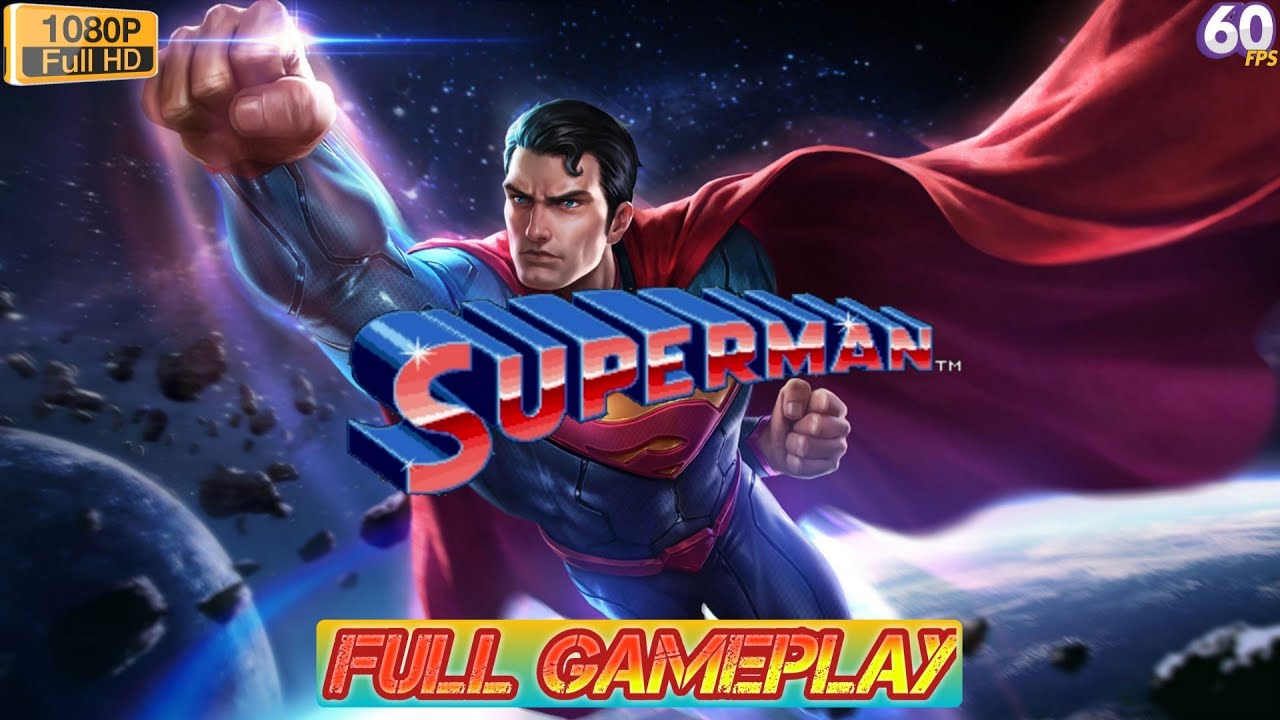Superman (1992) | Arcade Game | No-Commentary | Full Gameplay | Walkthrough | 1080p (60FPS)