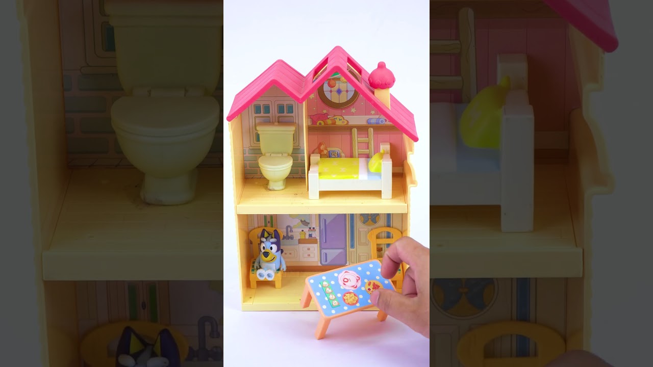 Satisfying With Unboxing & Review Bluey Family Home Playset ASMR #asmr #shrots #unboxing