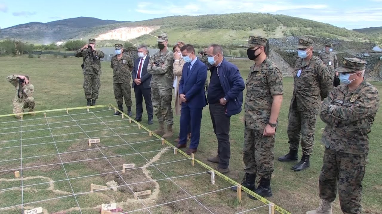 Vježba Bataljunske grupe lakog pješaštva OS BiH na Manjača