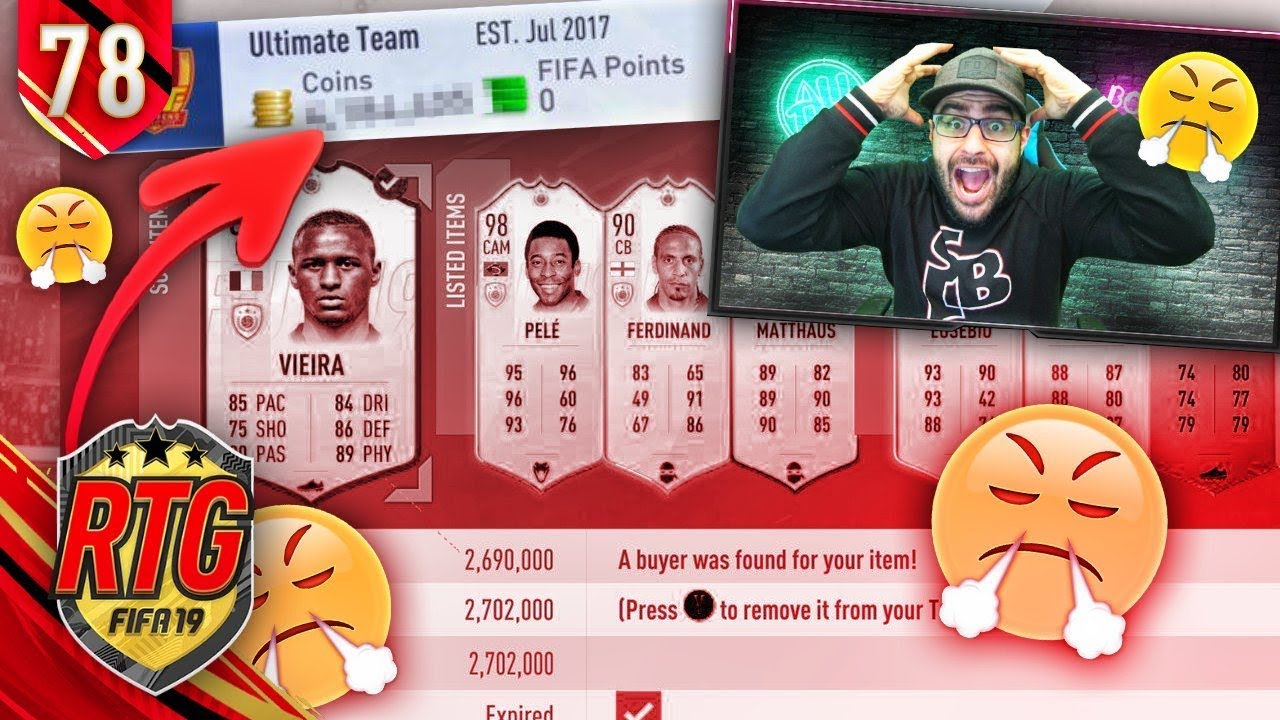 OMG RAGE SELLING MY ICONS! - FIFA 19 Ultimate Team RTG #78