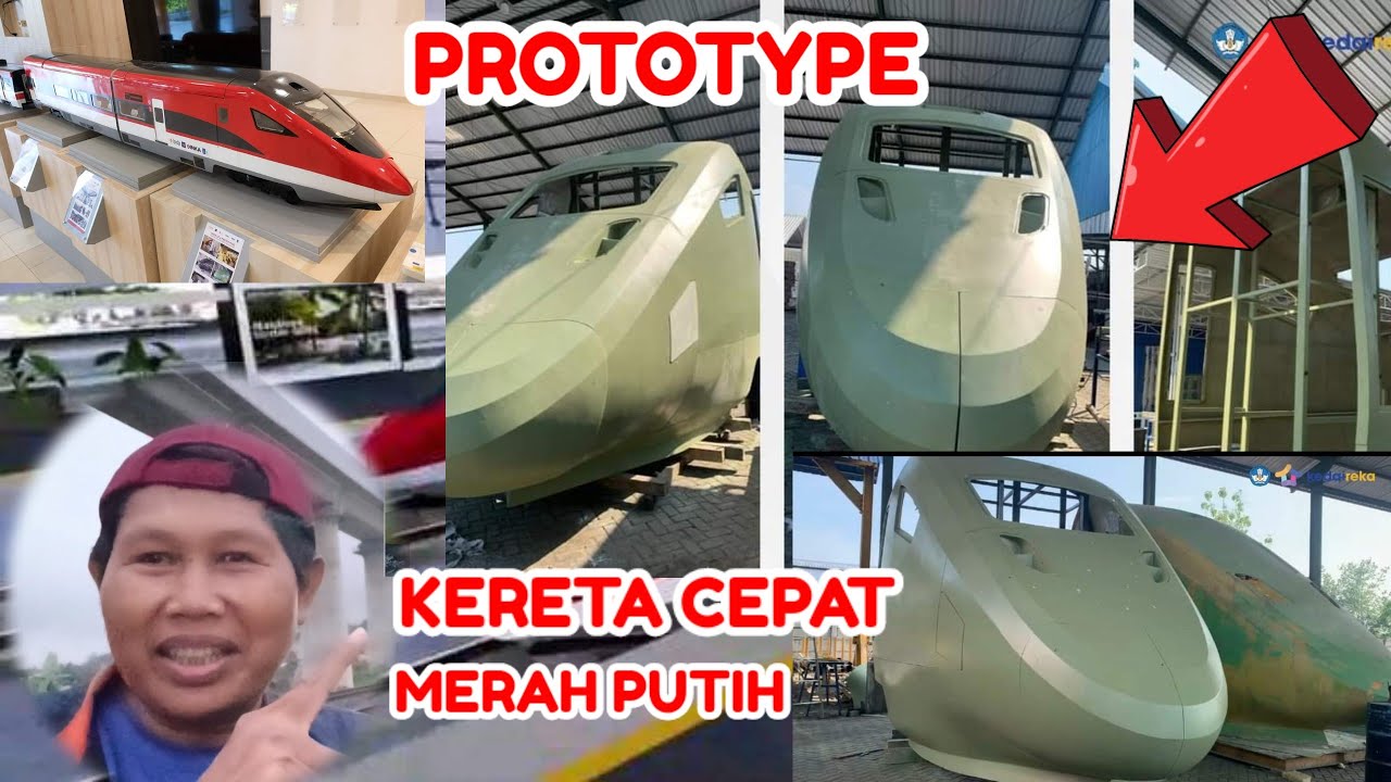 GAES..! Seperti inilah rupa PROTOTYPE KERETA CEPAT MERAH PUTIH buatan anak negeri 👍🔥