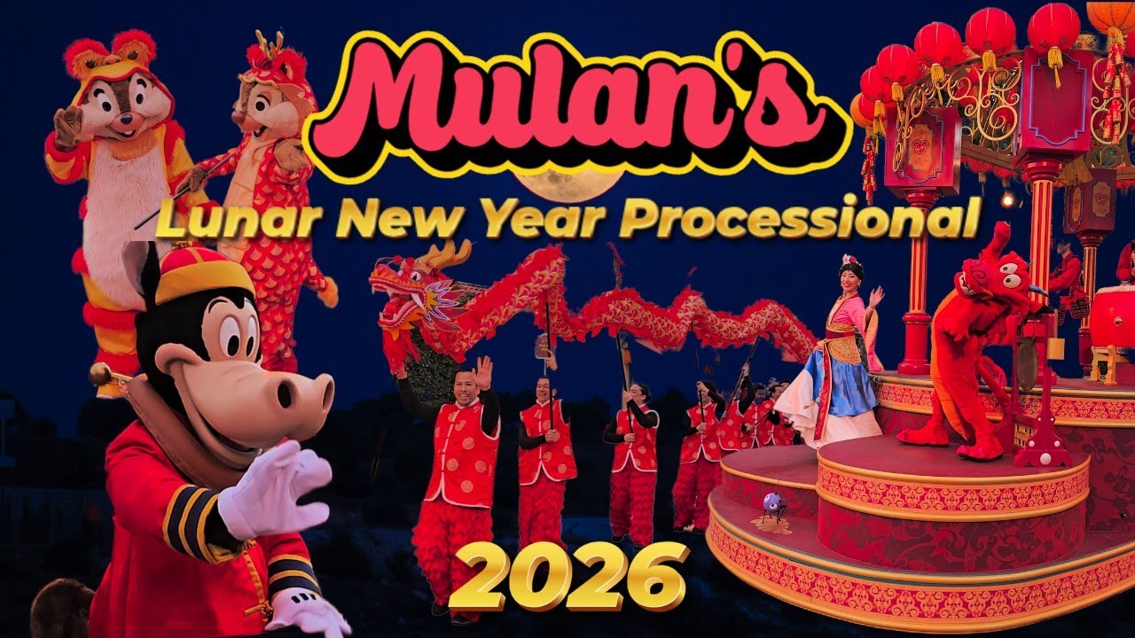 FULL Mulan Lunar New Year Parade 2026 - Disney California Adventure's Processional at Sunset!