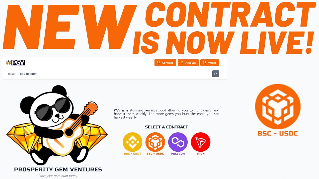 PGV New USDC Contract & Site Is Up!