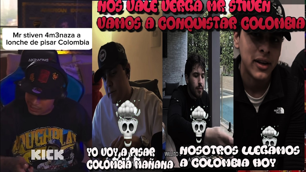 MR STIVEN NOS VUELVE A AMEN4Z4R , YA LLEGAMOS A COLOMBIA  PINCHE CULERO #willito #lonche #westcol