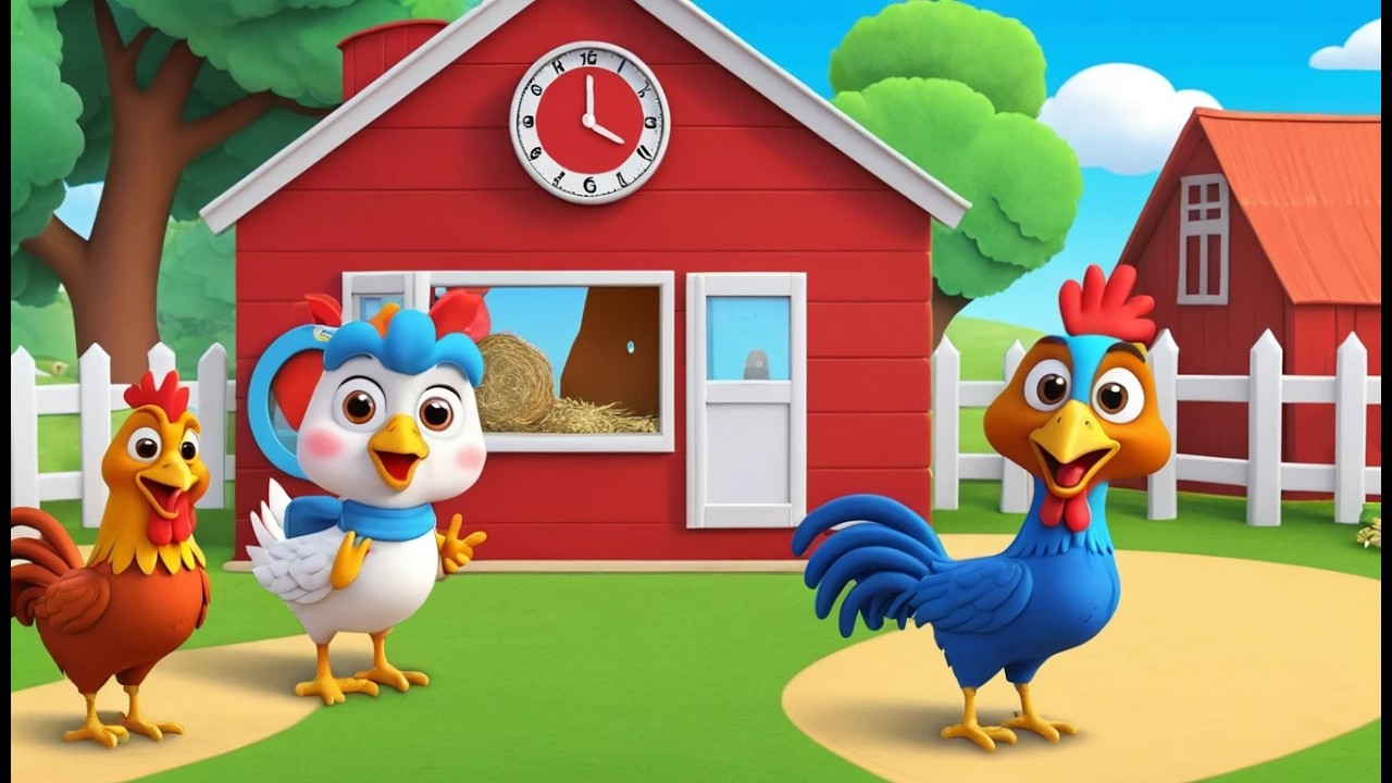 Le coq a regle le reveil du matin