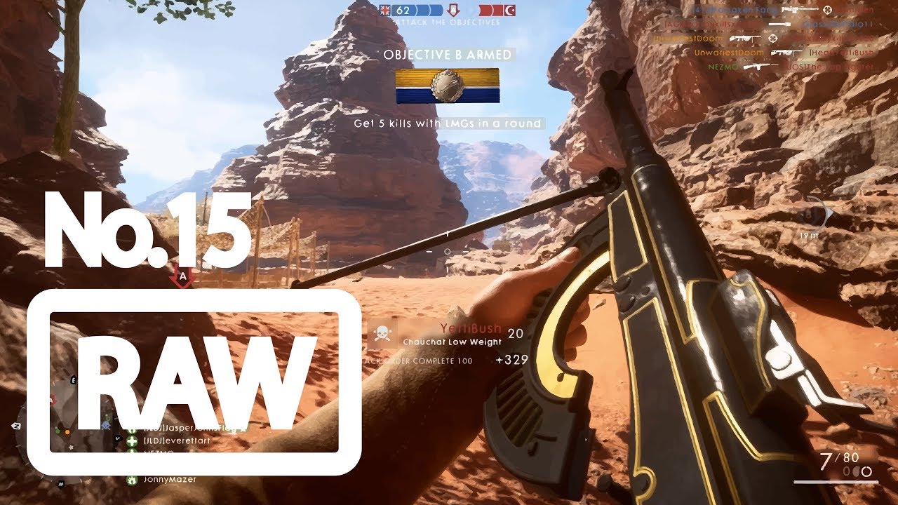 59-14 Chauchat Low Weight on Sinai | Battlefield 1 (Raw Gameplay)