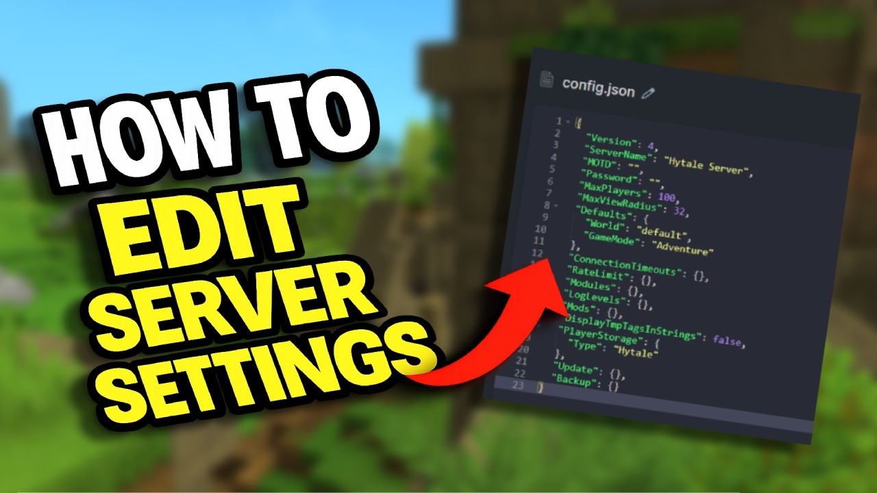 Как редактировать настройки сервера Hytale &mdash; Server.pro