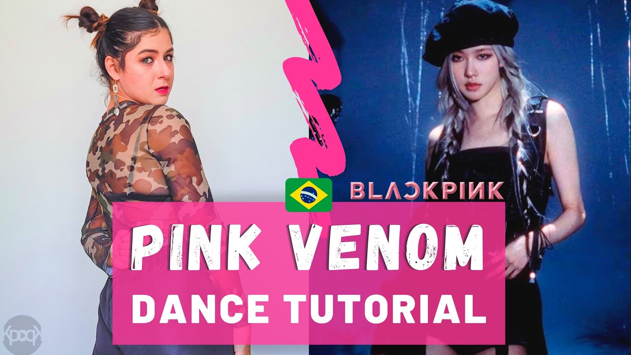 [TUTORIAL] como dançar PINK VENOM do BLACKPINK 블랙핑크 | Dance tutorial mirroed | em português | KPOPK