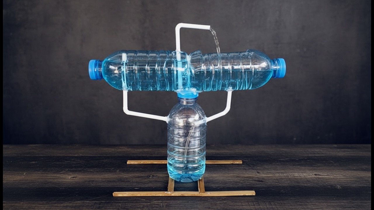 Unbelievable Bottle Fountain! No Power Needed DIY | น้ำพุขวดสุดเหลือเชื่อ ไม่ต้องใช้ไฟฟ้า