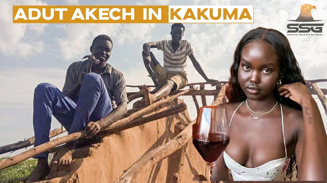 SSD Australian Super Model Adut Akech Strolled Around at The Compound She Used to Sleep at Kakuma