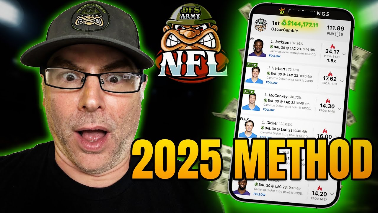 Стратегия DraftKings №1 для доминирования в фэнтези-футболе 2025 года