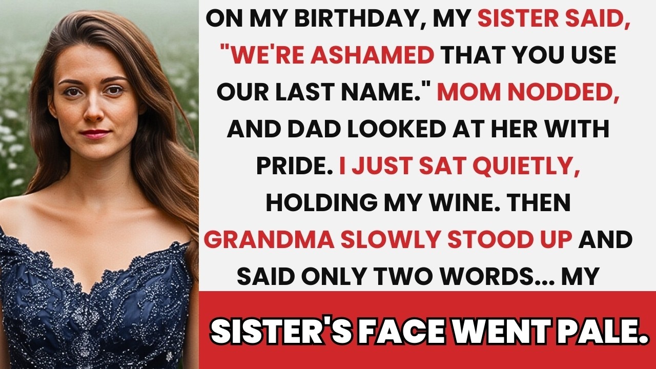 On My Birthday, My Sister Said Our Family Was Ashamed of My Last Name