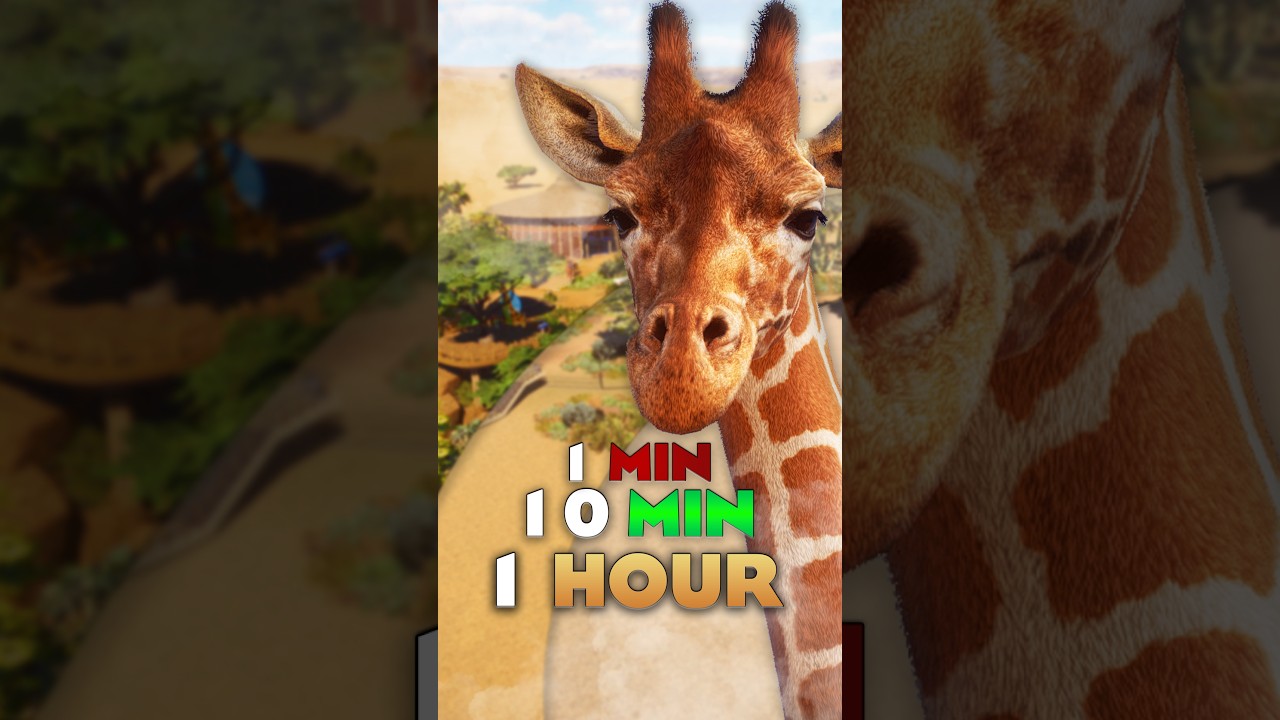 🦒 This was the BEST Planet Zoo Challenge I've Done... | Giraffe Habitats | #planetzoo #shorts