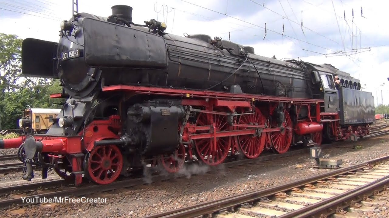 BR 01 150-2 Dampflok in Koblenz Lützel | German steam locomotive class 01