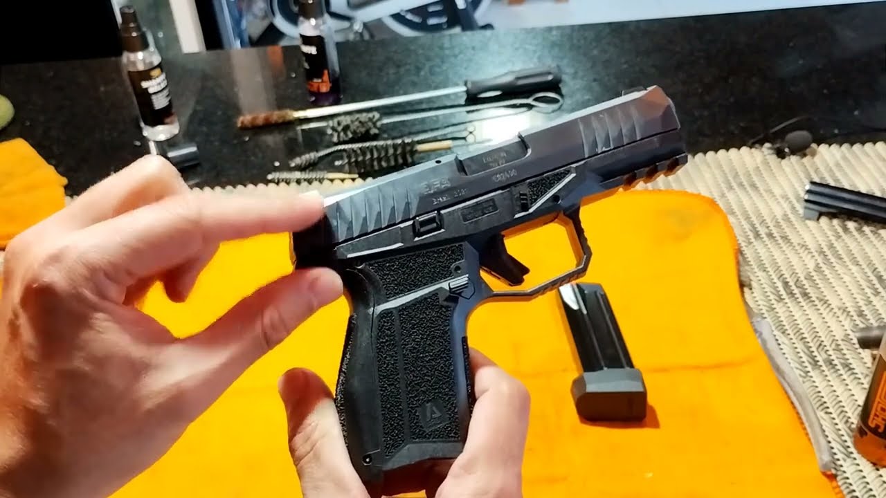 Manutenção primeiro escalação Pistola Arex Delta M