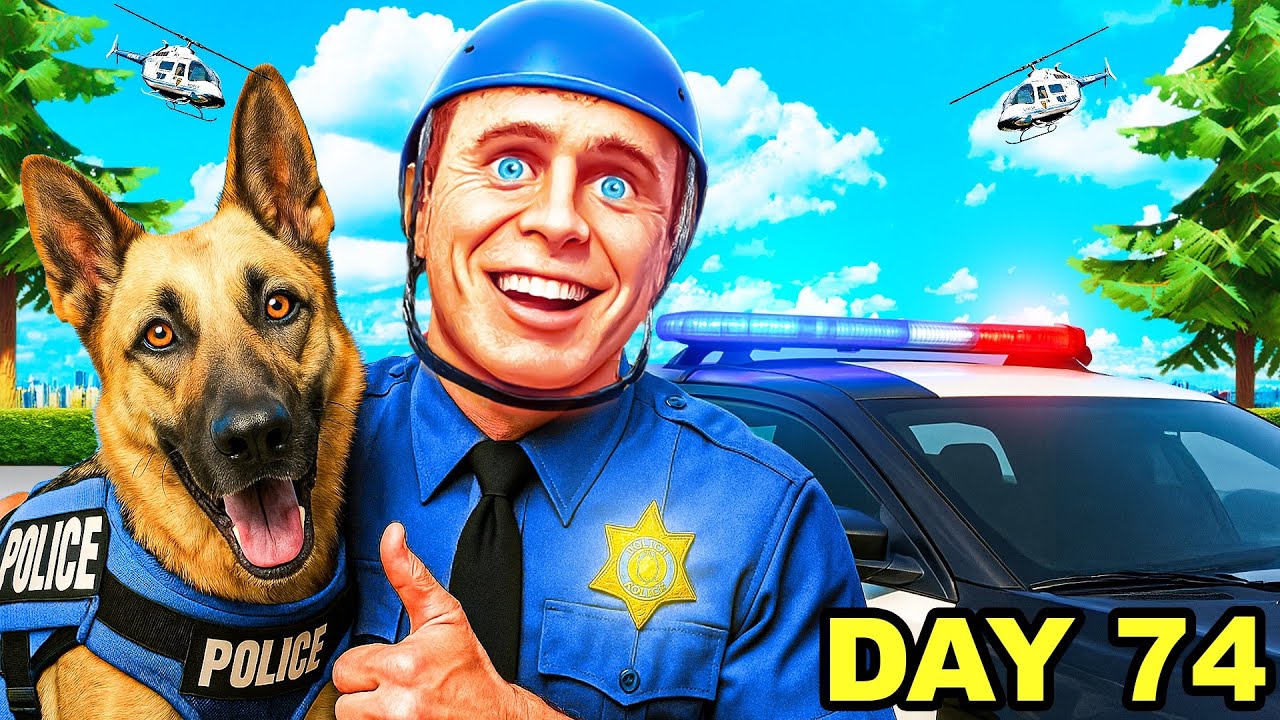 I Spent 100 DAYS in the POLICE FORCE in GTA 5