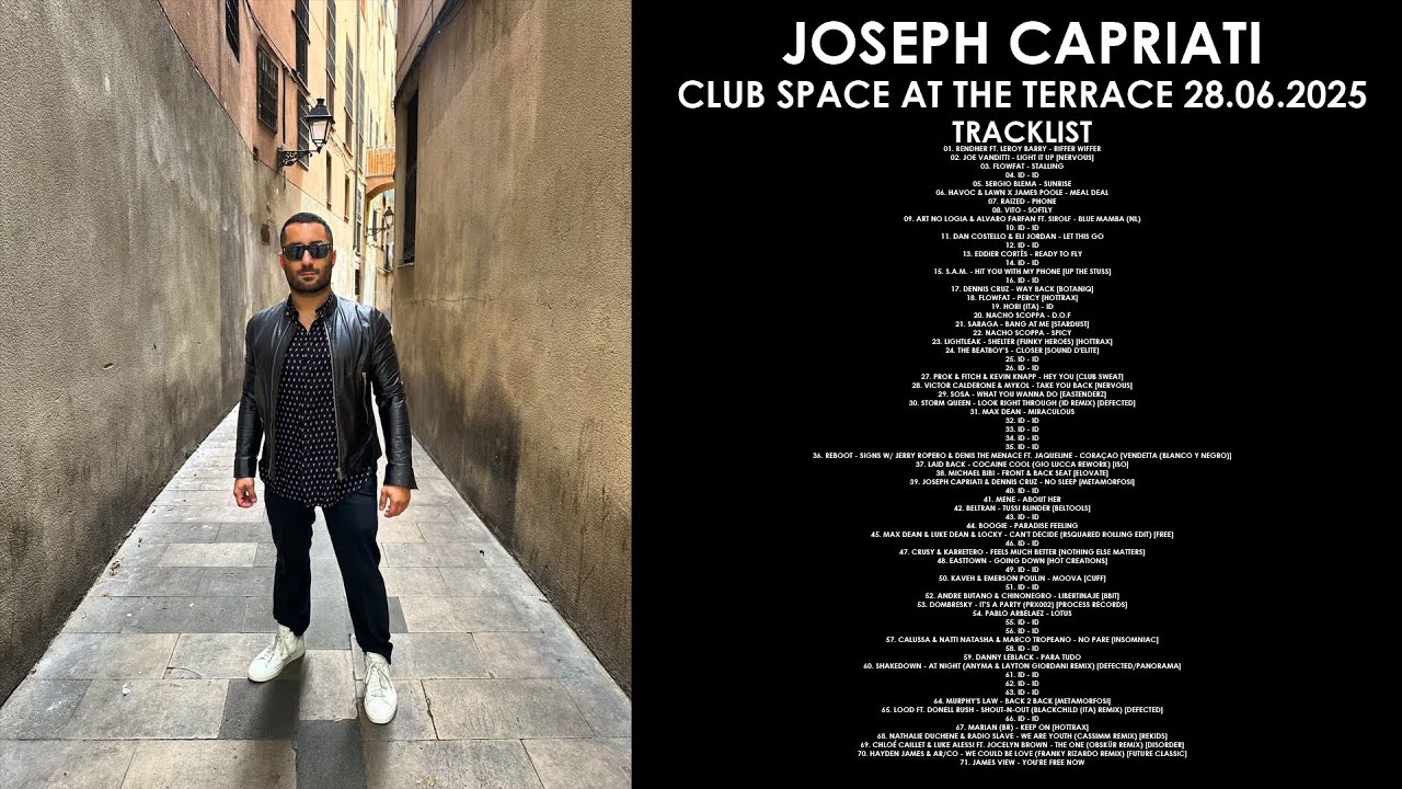 JOSEPH CAPRIATI (Italy) @ Club Space at The Terrace 28.06.2025