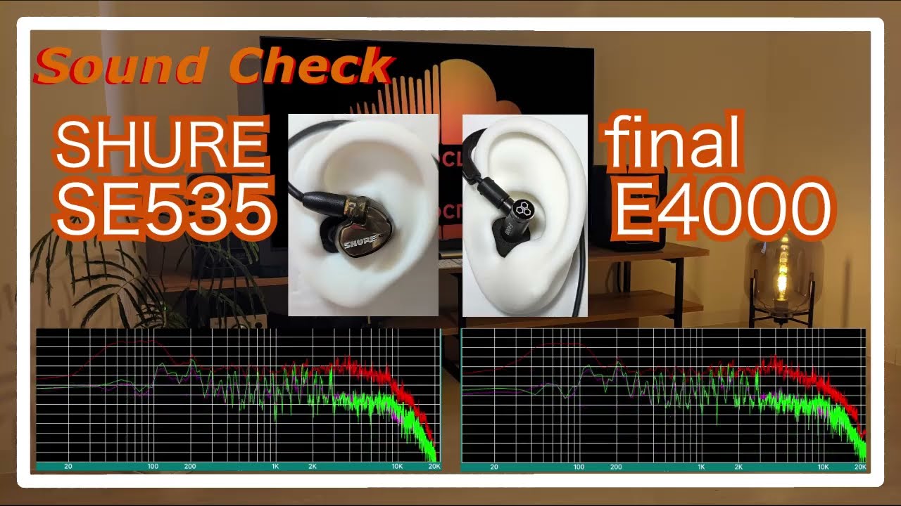 SHURE SE535 vs final E4000 [ IEMs In-Ear headphones Sound Comparison イヤホン音比較]