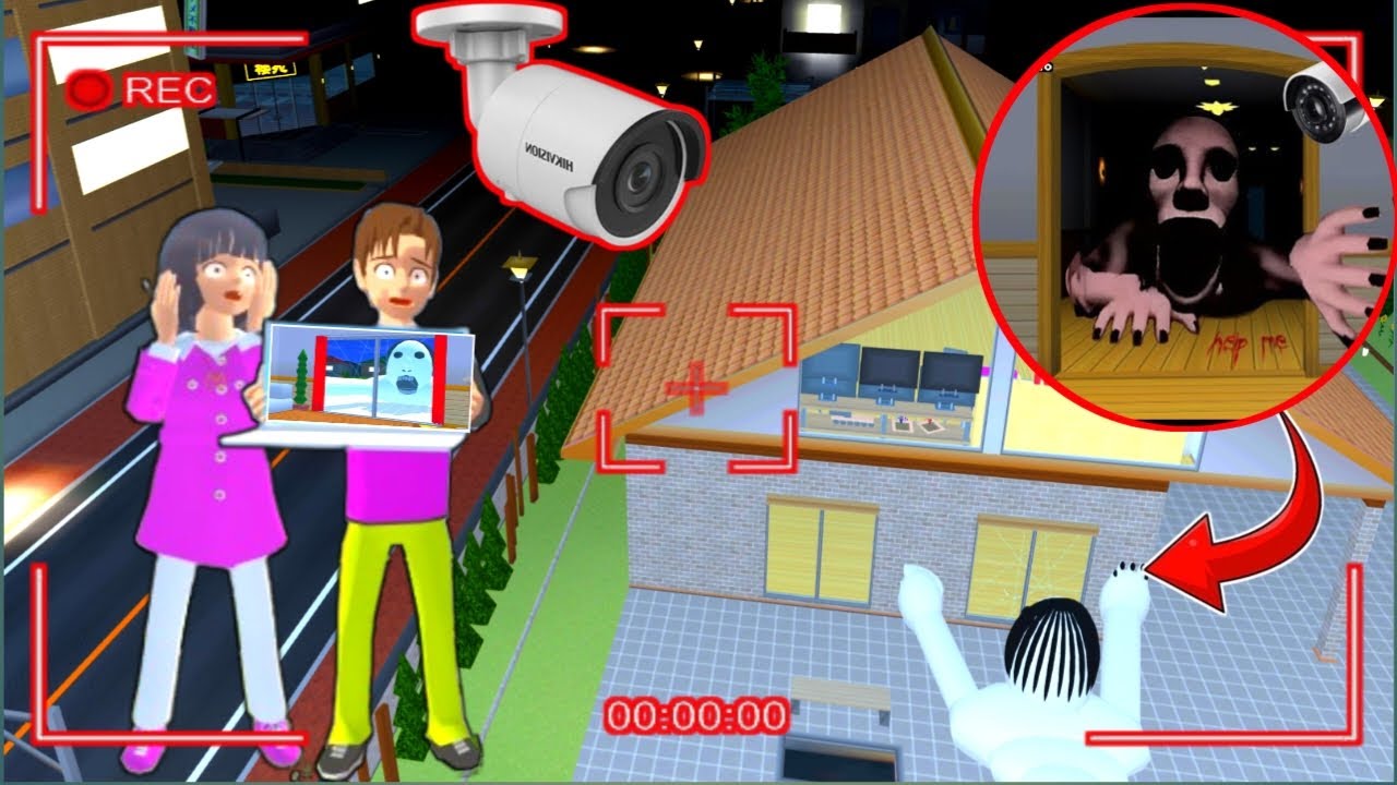 CCTV merekam hantu PETA PETA, Yuta Mio panik #dramasakuraschoolsimulator #sakuraschoolsimulator