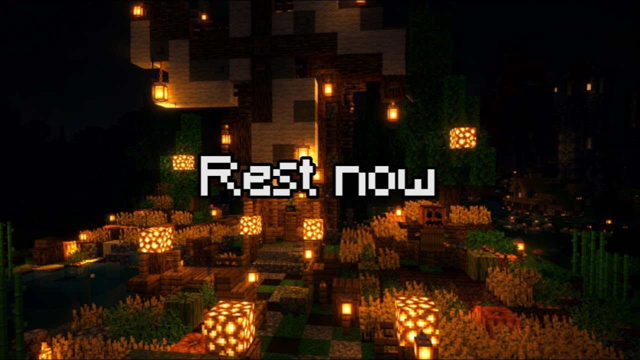 You can rest now. Old Minecraft Feel | 8 Hours Rainy Night for Sleep