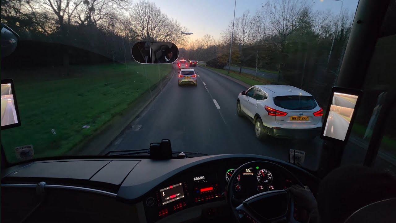 Early  Morning  Drive  From Park Royal To Heathrow Pov