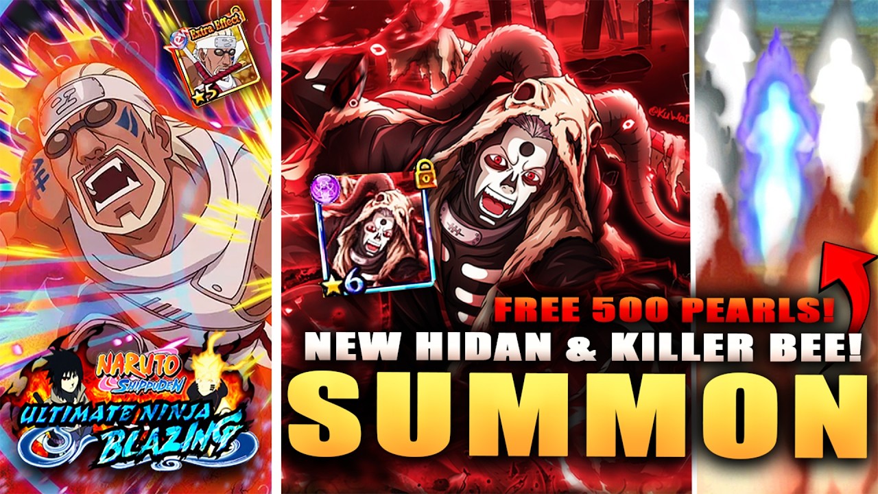 *FREE* 500 PEARLS! NEW HALLOWEEN HIDAN & BLAZING FEST KILLER BEE SUMMONS! (Naruto Blazing Rebirth)