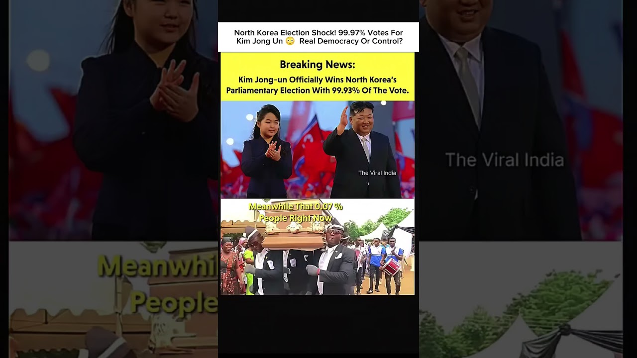 North Korea Election SHOCK! 99.97% Votes for Kim Jong Un 😳 | Real Democracy or Control?