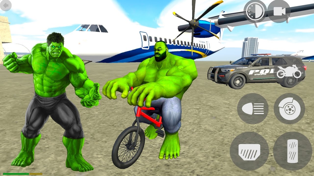 Hulk Superhero Driving Police Officer SUV Indian Bikes Driving 3D New Big Update - Android Gameplay.