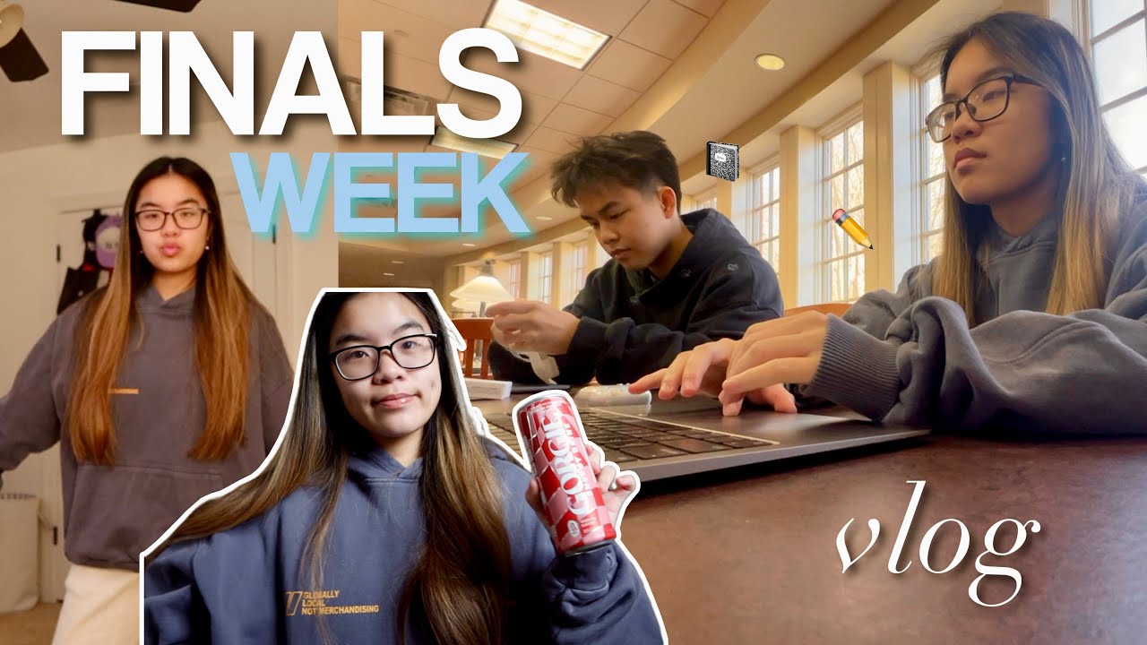 FINALS WEEK: grwm, target run, + studying