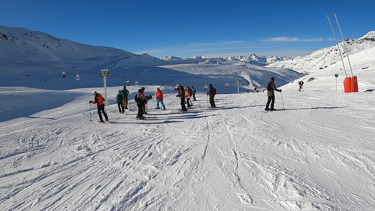 Piste Red Christine   Les 3 Vallees/Val Thorens North-east ski