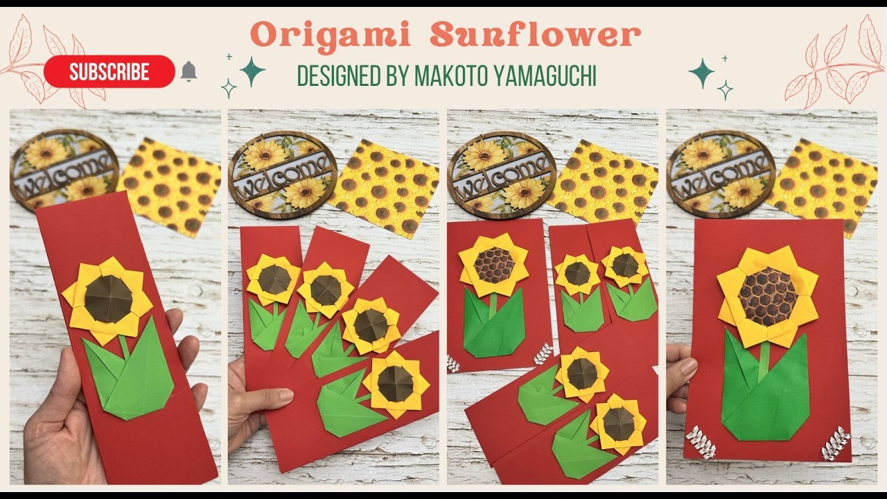 Origami Maniacs 566: Lovely and Elegant Origami Sunflower #origami #papercrafts #paperflower #diy
