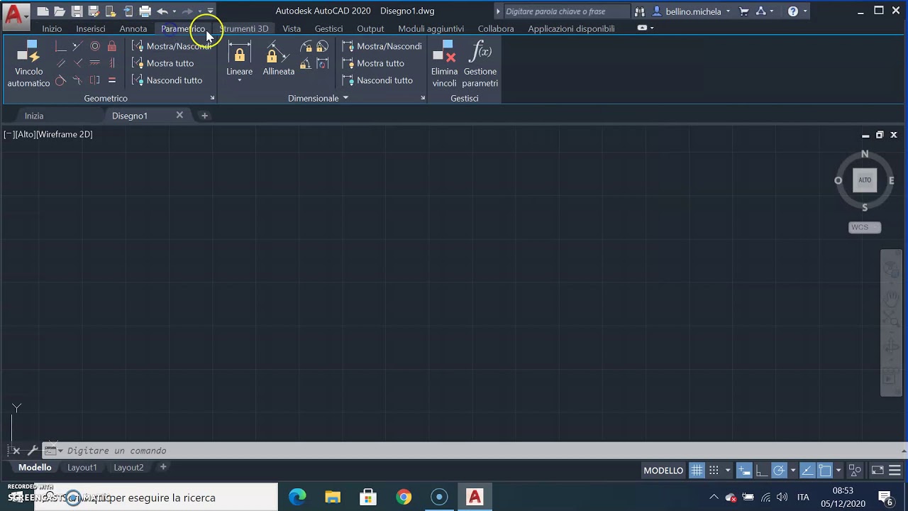 Autocad 1: introduzione, impostazioni di base