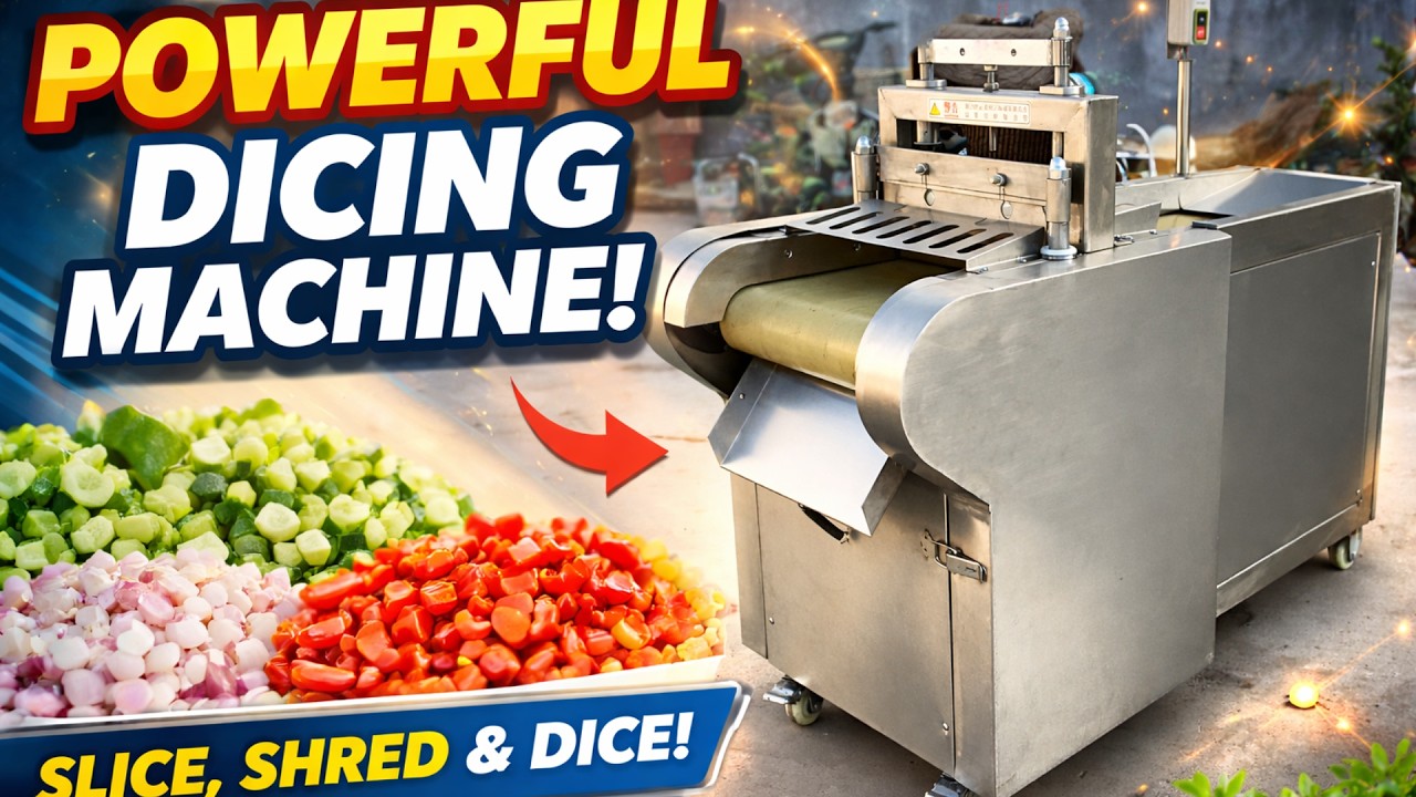 Industrial Vegetable Dicing Machine Automatic Food Cutter Potato Onion Carrot Cube Cutting Machine