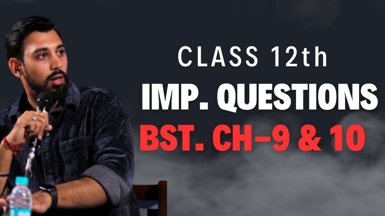 Revision | Important questions | Business studies | Chapter 9-10 | Class 12