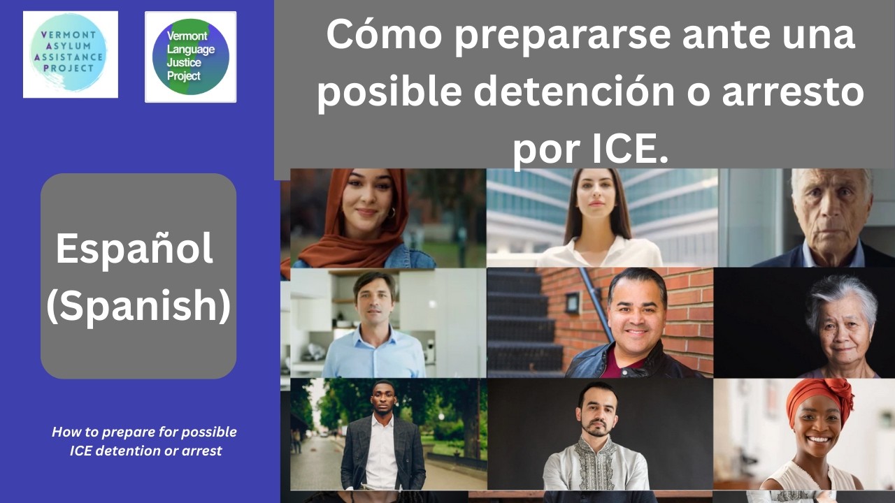 Spanish:Cómo prepararse ante una posible detención o arresto por ICE.