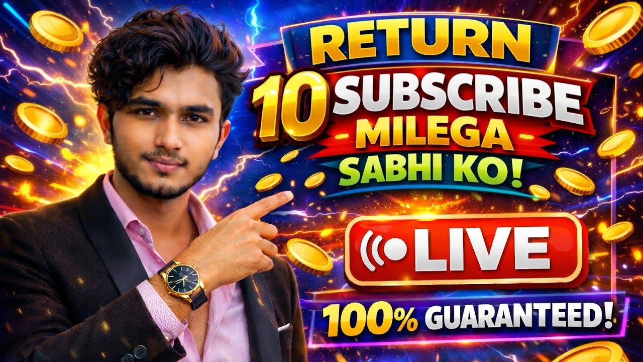 🔴 FREE LIVE PROMOTION  | SABHI KO RETURN MILEGA SUBSCRIBE 😱 #FREEPROMOTION #PROMOTION