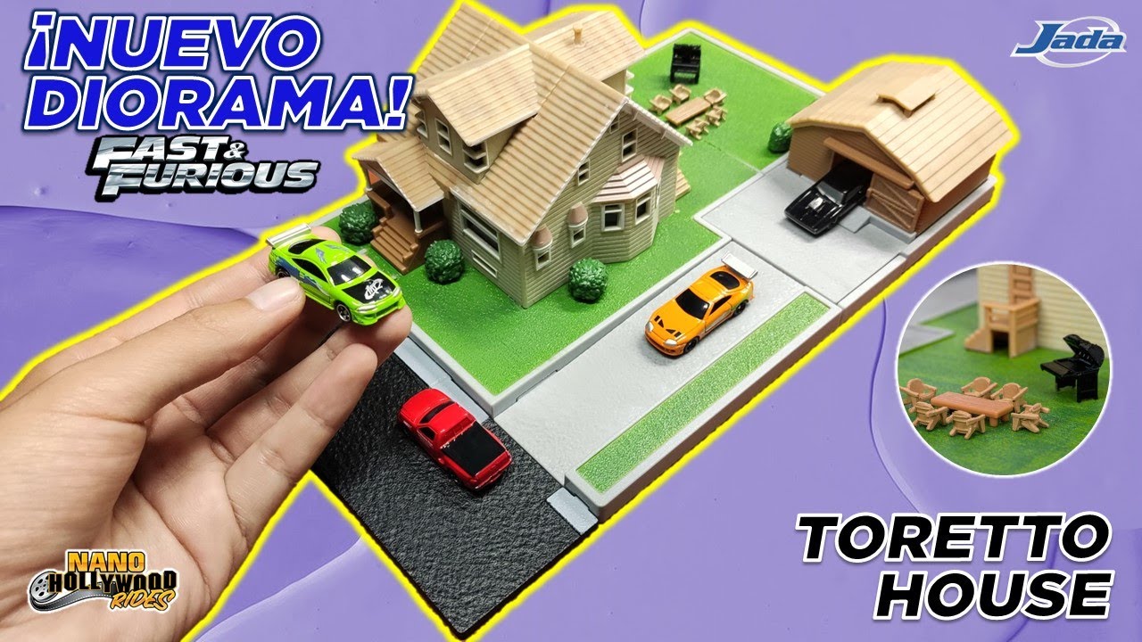 ABRIENDO EL NUEVO DIORAMA DE RAPIDOS Y FURIOSOS | TORETTO HOUSE JADA (UNBOXING)