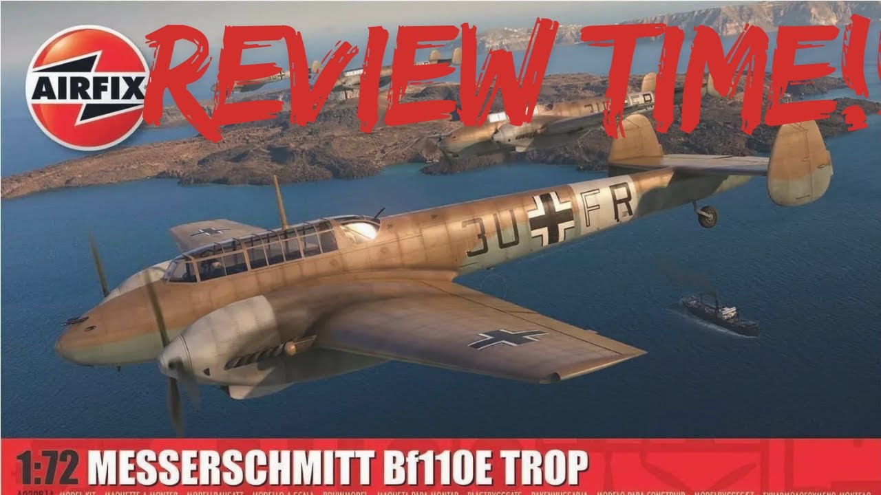 Airfix 1/72 BF110E Trop Unboxing & Review | Sprues, Decals & Insights #tamiya #scalemodel #ww2