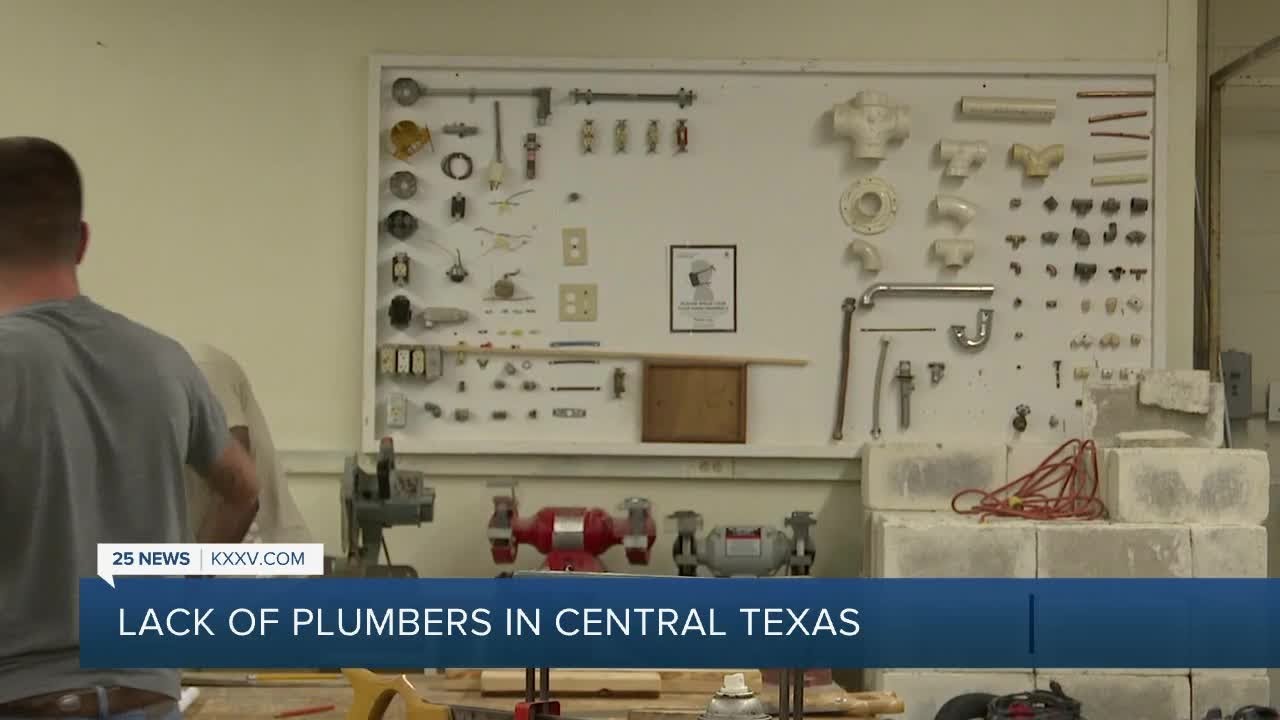 Cetral Texas is seeing a shortage of plumbers