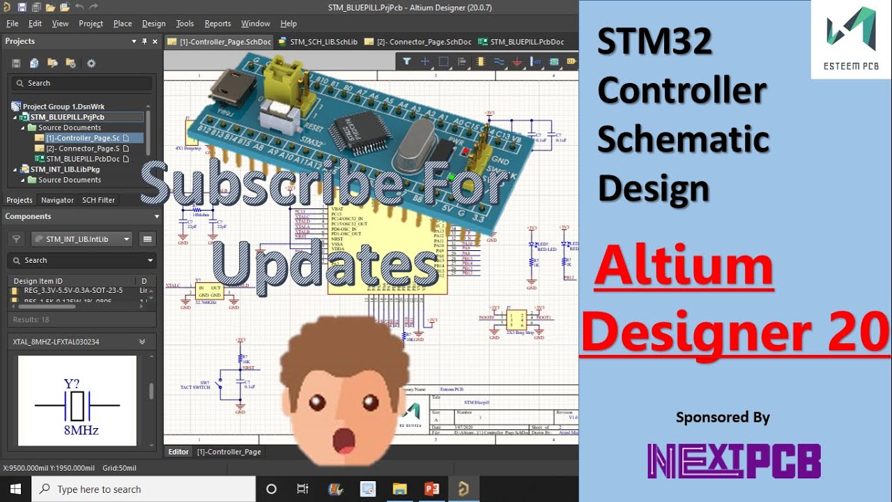 STM32 Schematic Design Altium Designer 20 tutorial Sponsored by Nextpcb.com