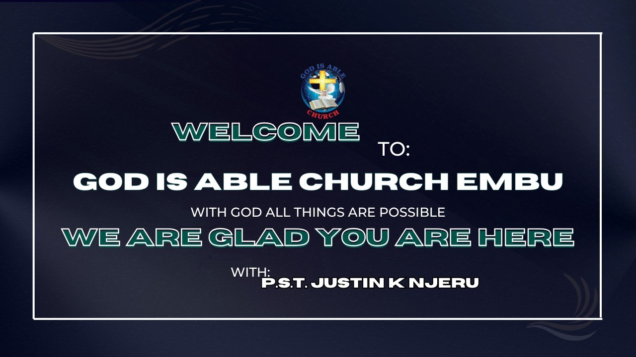 THURSDAY:LUNCH HOUR SERVICE  ||  GOD IS ABLE CHURCH,GIKUURI~EMBU 3-12-2026