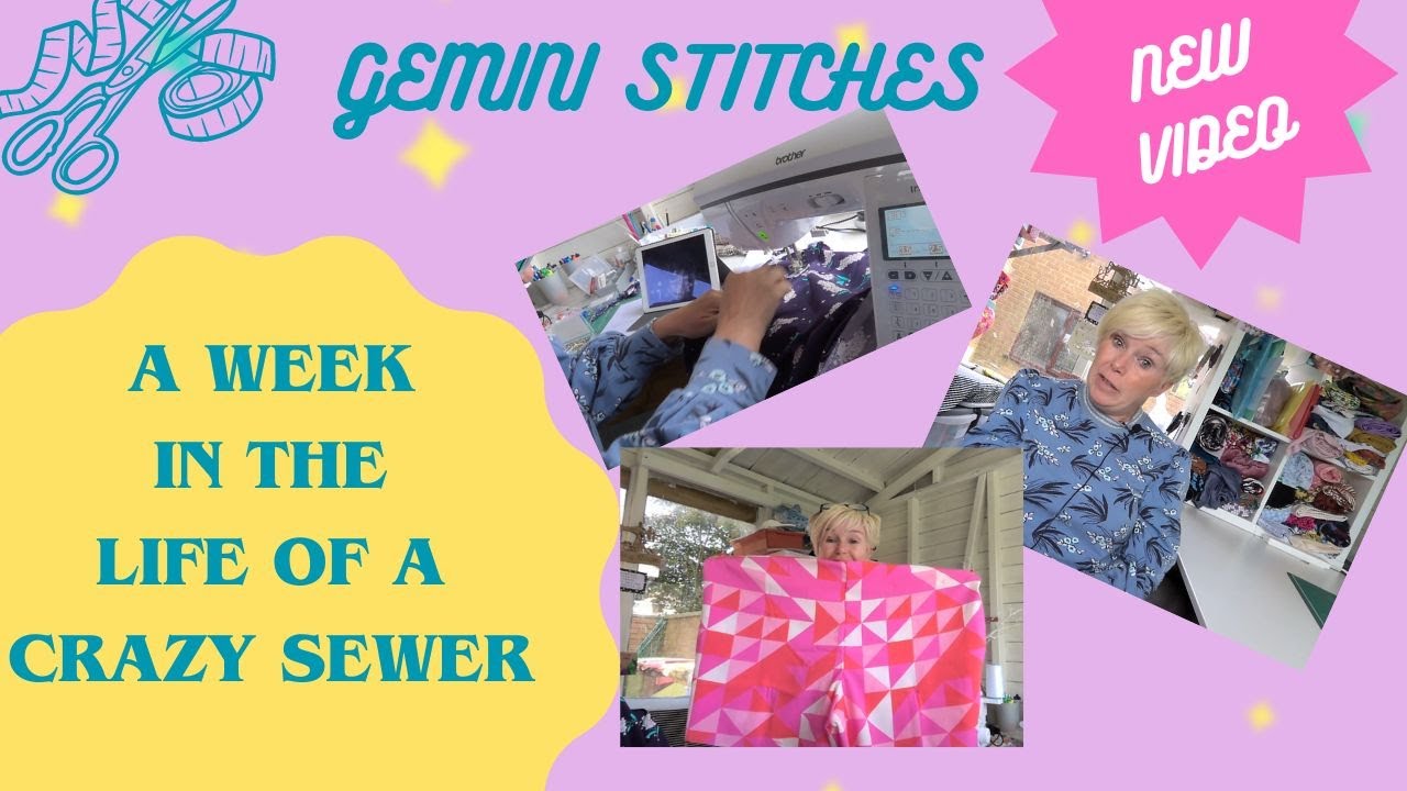 A WEEK IN THE LIFE OF THE CRAZY SEWING LADY - Join me for a week of sewing and sewcial organizing