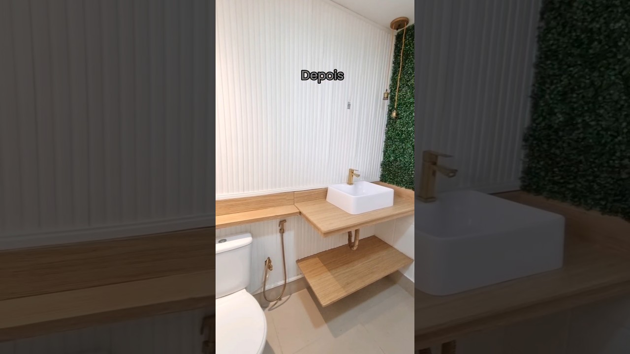 Uma reforma no banheiro sem quebra quebra. 