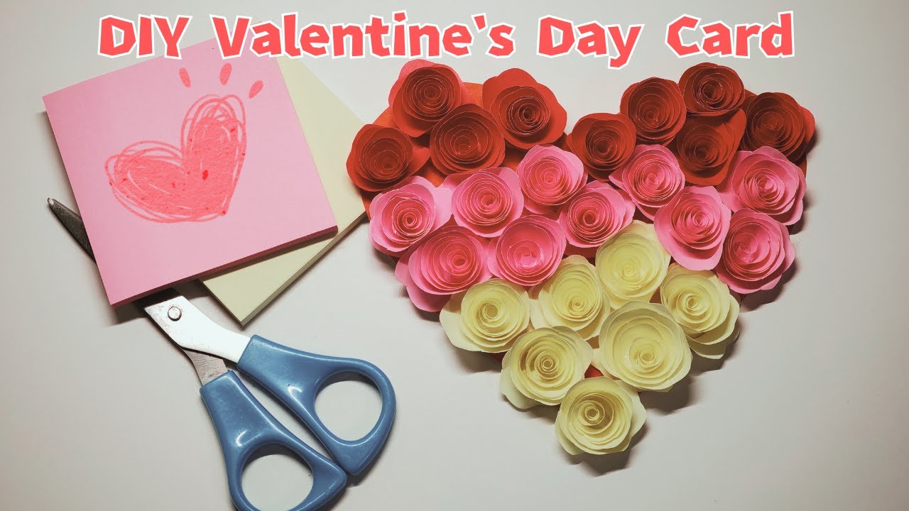 Valentine’s Day Card Tutorial - Easy 3D Flower Heart